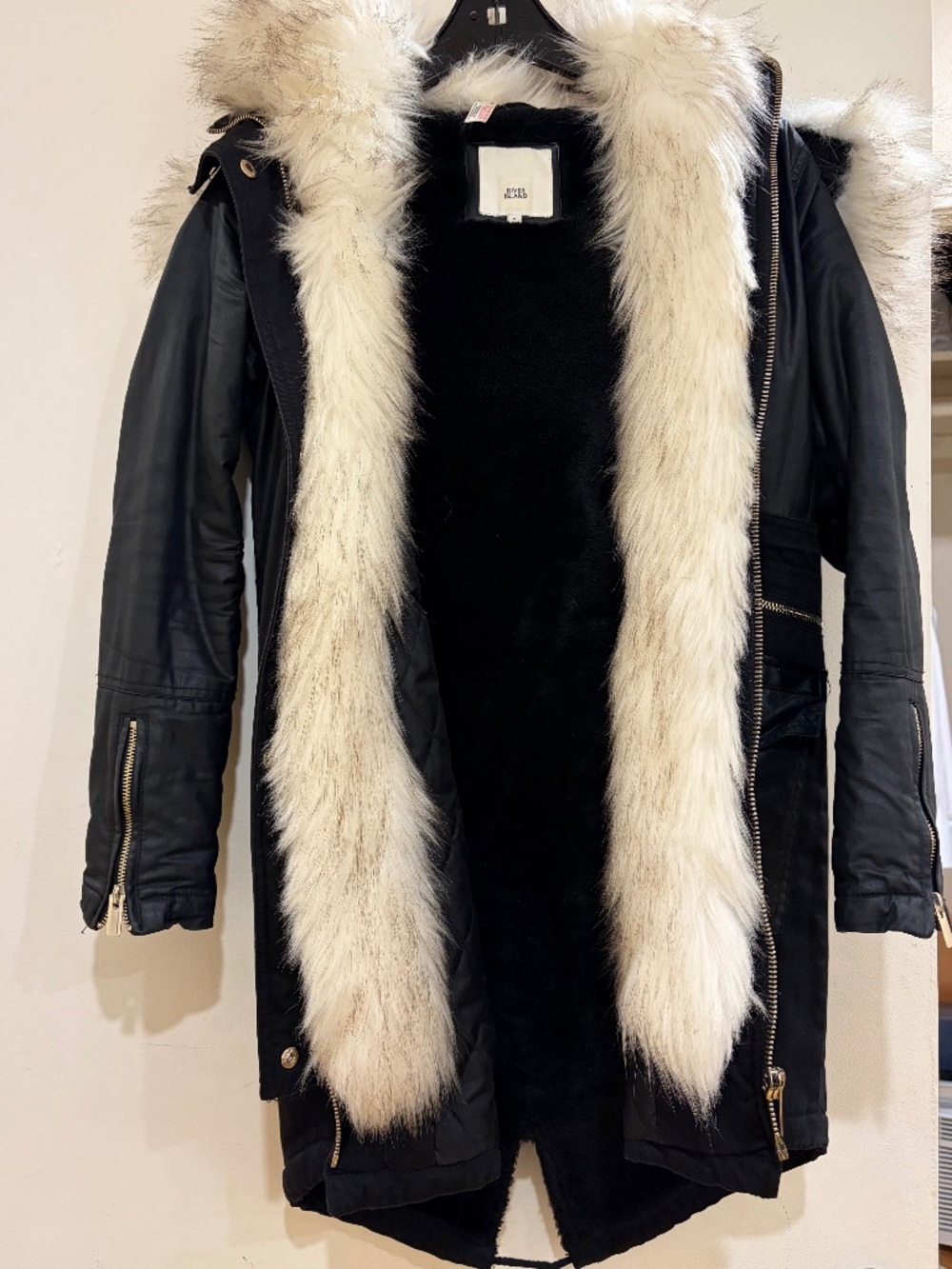River Island women’s fur coat